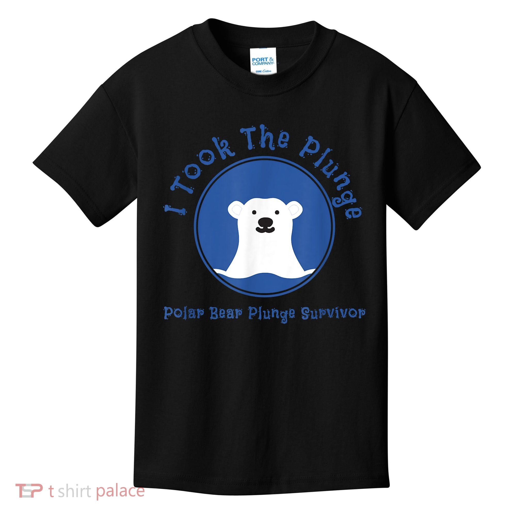 Polar Plunge Polar Bear I Took The Plunge Kids T-Shirt