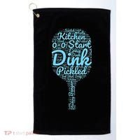 Pickleball Phrases Pickleball Golf Towel thumb 0