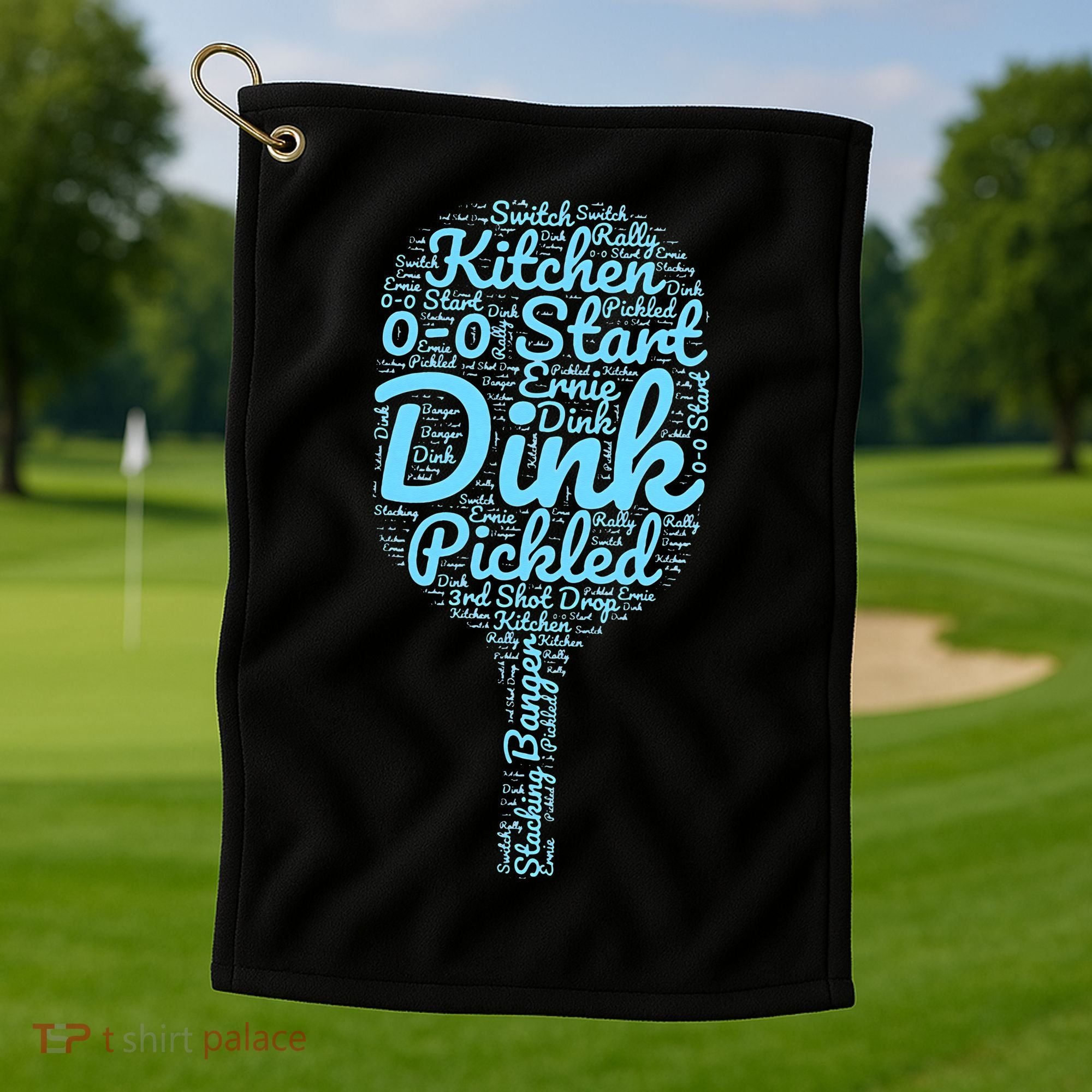 Pickleball Phrases Pickleball Golf Towel