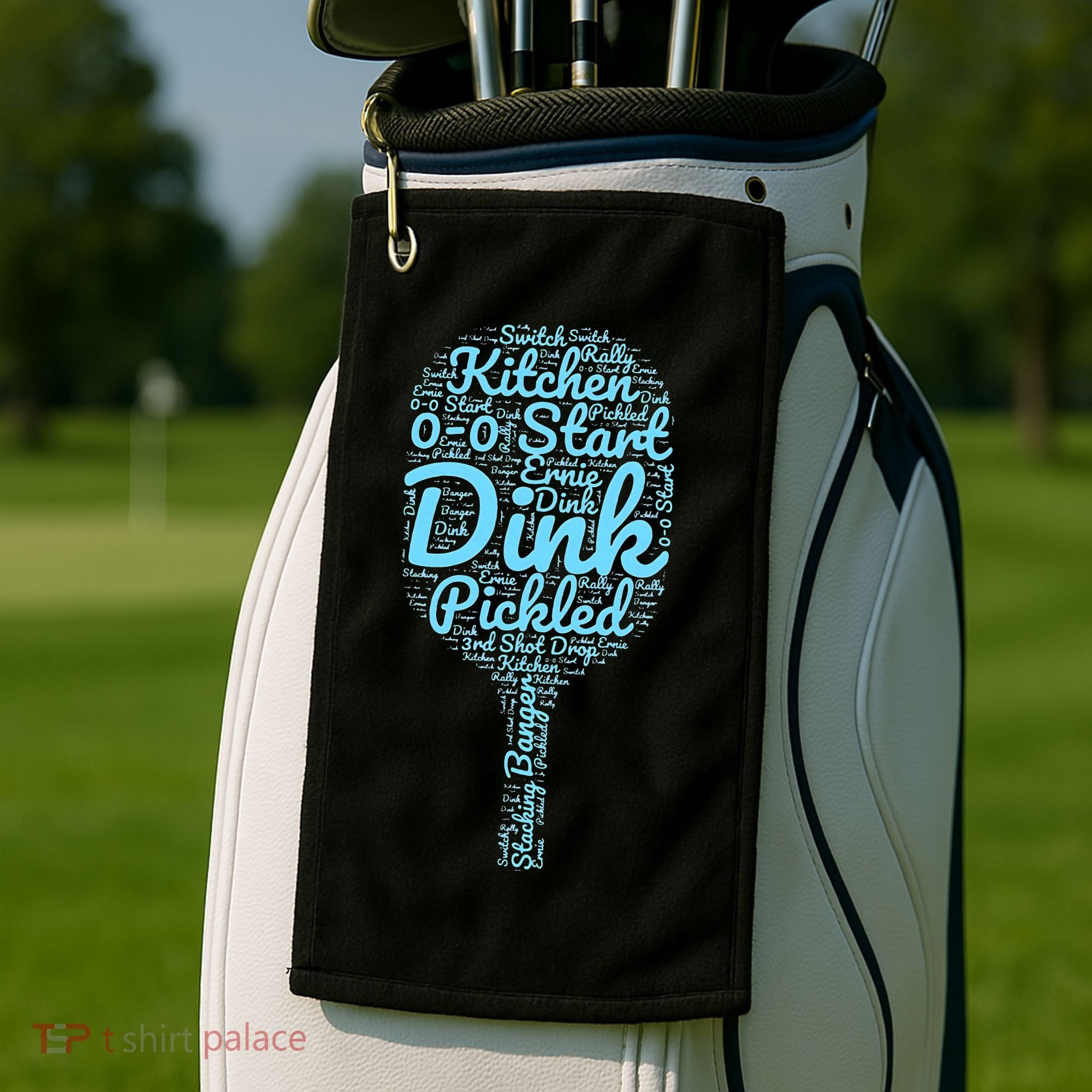 Pickleball Phrases Pickleball Golf Towel
