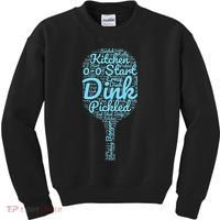 Pickleball Phrases Pickleball Kids Sweatshirt thumb 0
