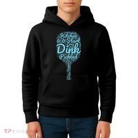 Pickleball Phrases Pickleball Kids Hoodie thumb 4