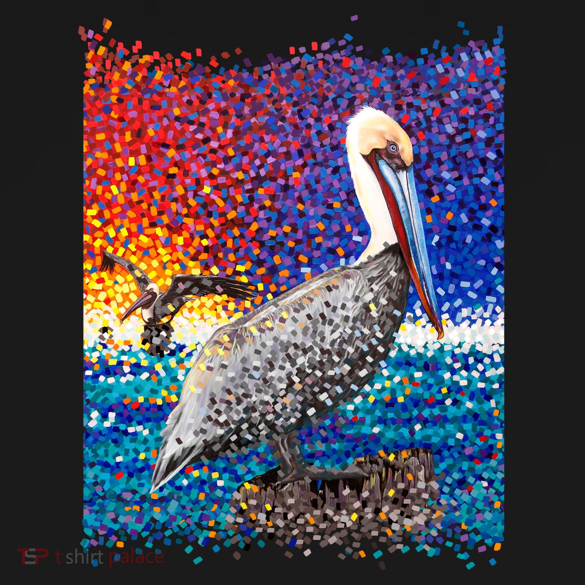 Pelican Pixelated Toddler Hoodie
