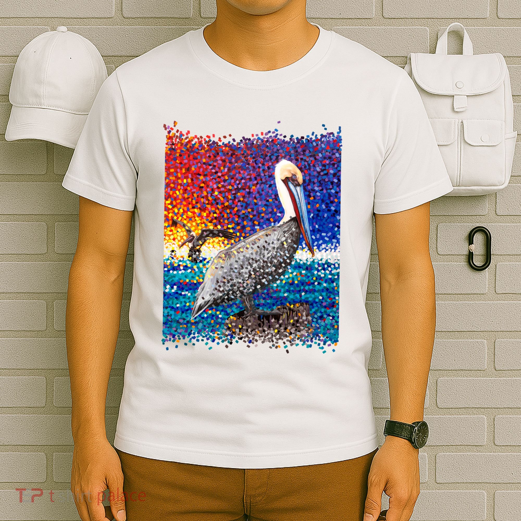 Pelican Pixelated T-Shirt