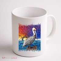 Pelican Pixelated Coffee Mug thumb 1