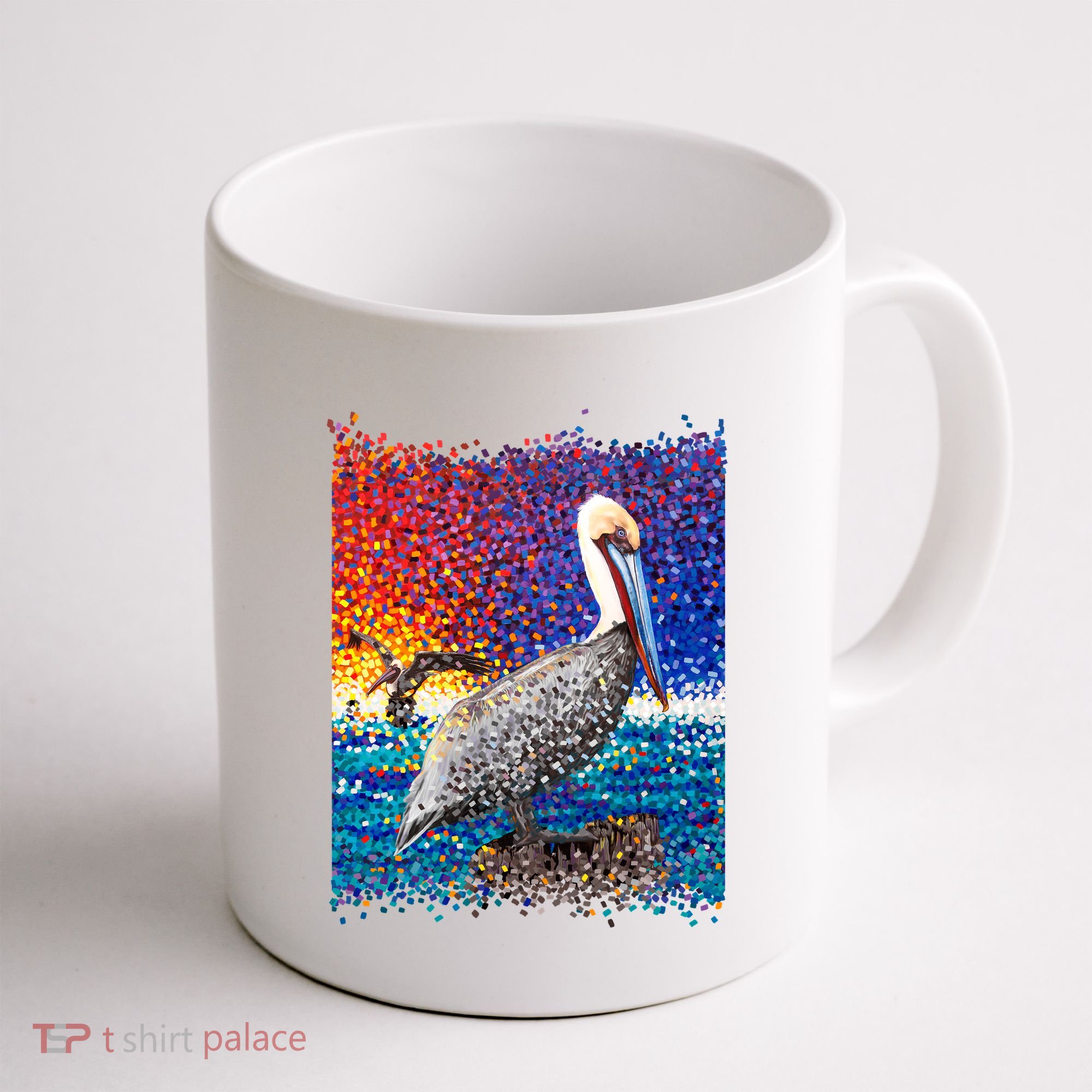 Pelican Pixelated Coffee Mug