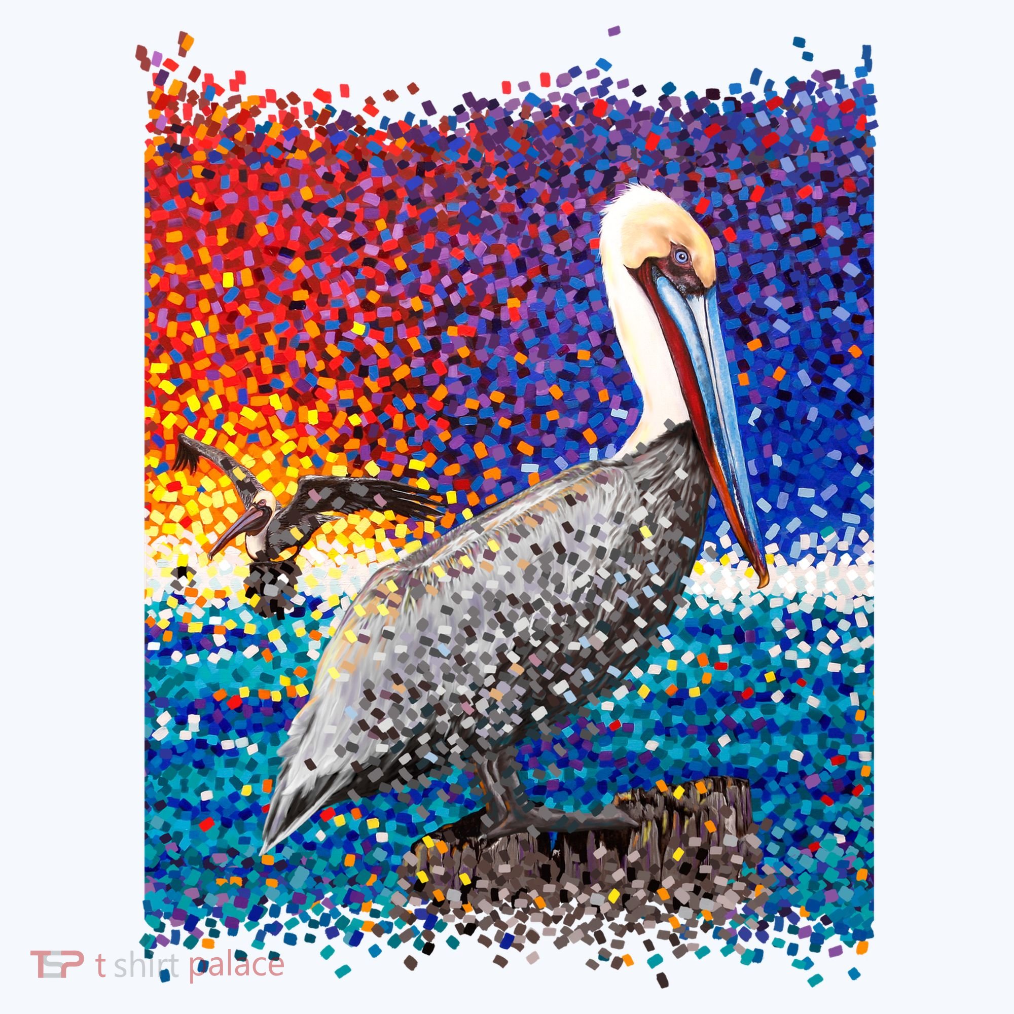 Pelican Pixelated Ornament