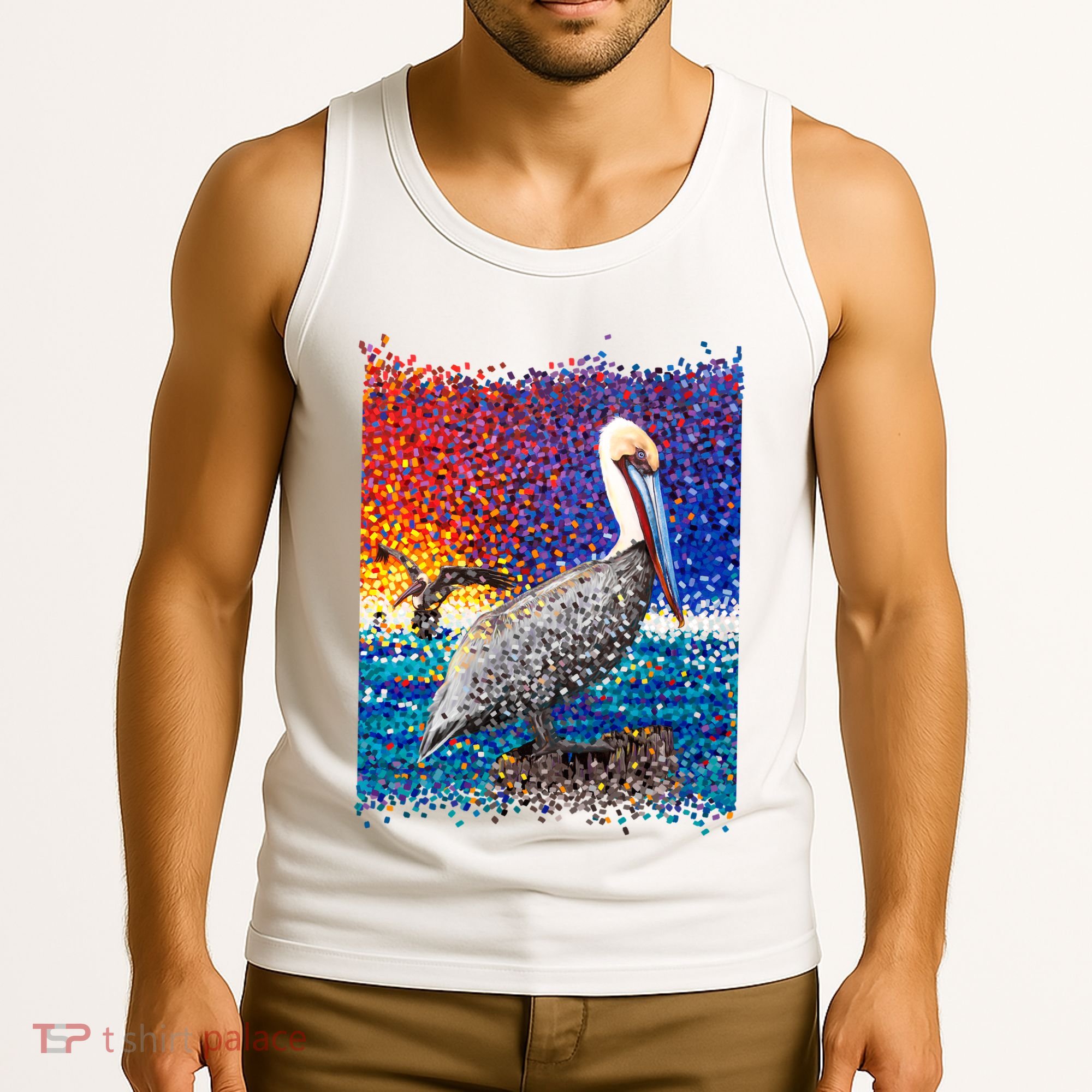 Pelican Pixelated Tank Top