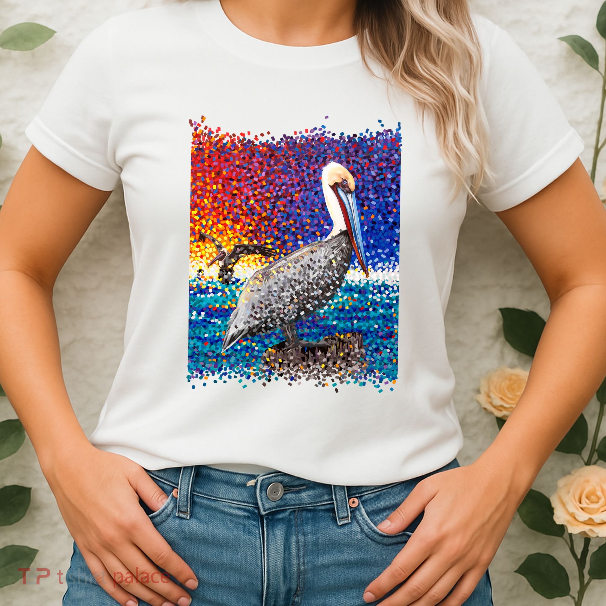 Pelican Pixelated Women's T-Shirt