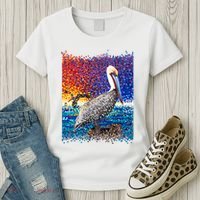Pelican Pixelated Women's T-Shirt thumb 3