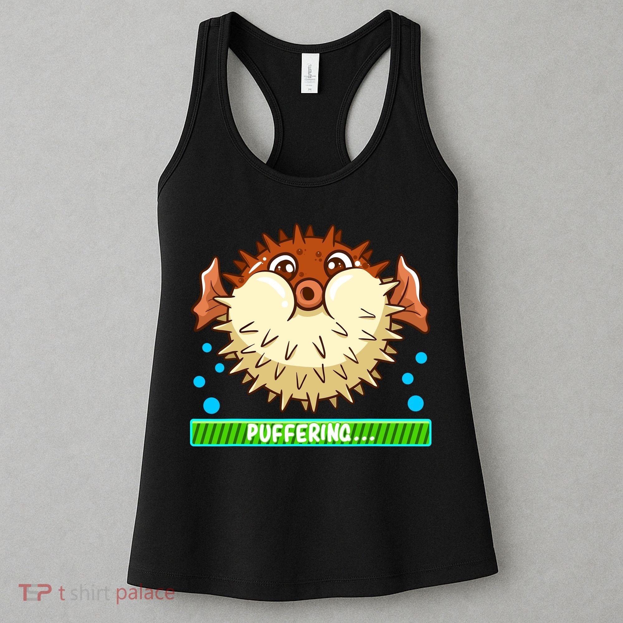 Pufferfish Puffering Puffers Tetraodontidae Fish Boy Girl Women's Tank Top