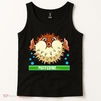Pufferfish Puffering Puffers Tetraodontidae Fish Boy Girl Tank Top thumb 2