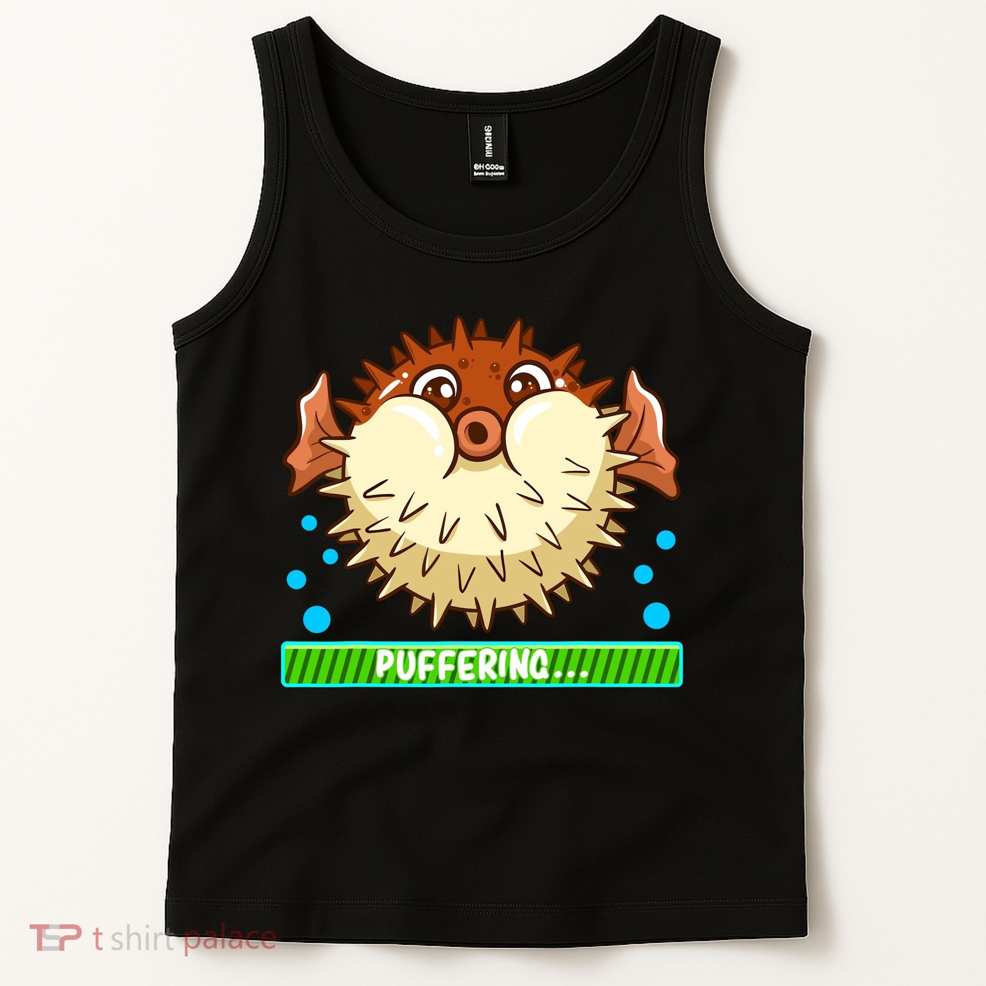 Pufferfish Puffering Puffers Tetraodontidae Fish Boy Girl Tank Top