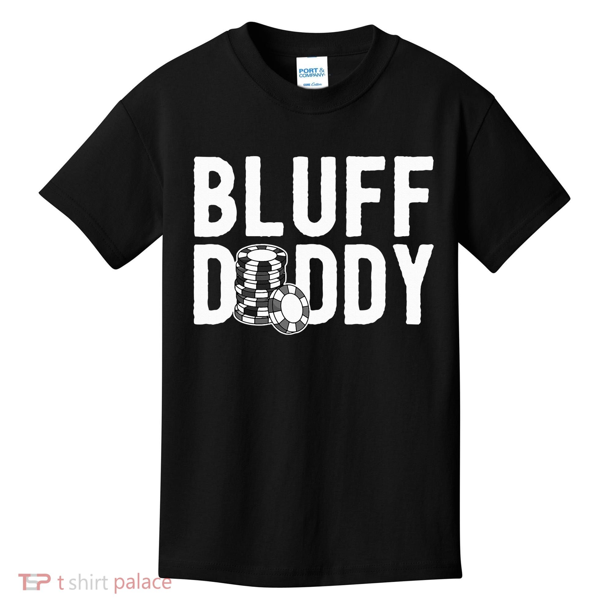 Poker Player Poker Cards Game I Bluff Bluffing Kids T-Shirt