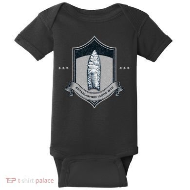 Paleo Projectile Point Baby Bodysuit