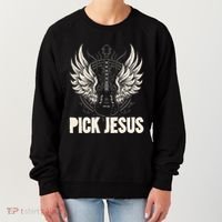 Preacher Pastor Pick Jesus Christian Sermonator Pastor Women's Sweatshirt thumb 0