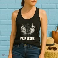 Preacher Pastor Pick Jesus Christian Sermonator Pastor Women's Tank Top thumb 2