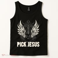 Preacher Pastor Pick Jesus Christian Sermonator Pastor Tank Top thumb 2