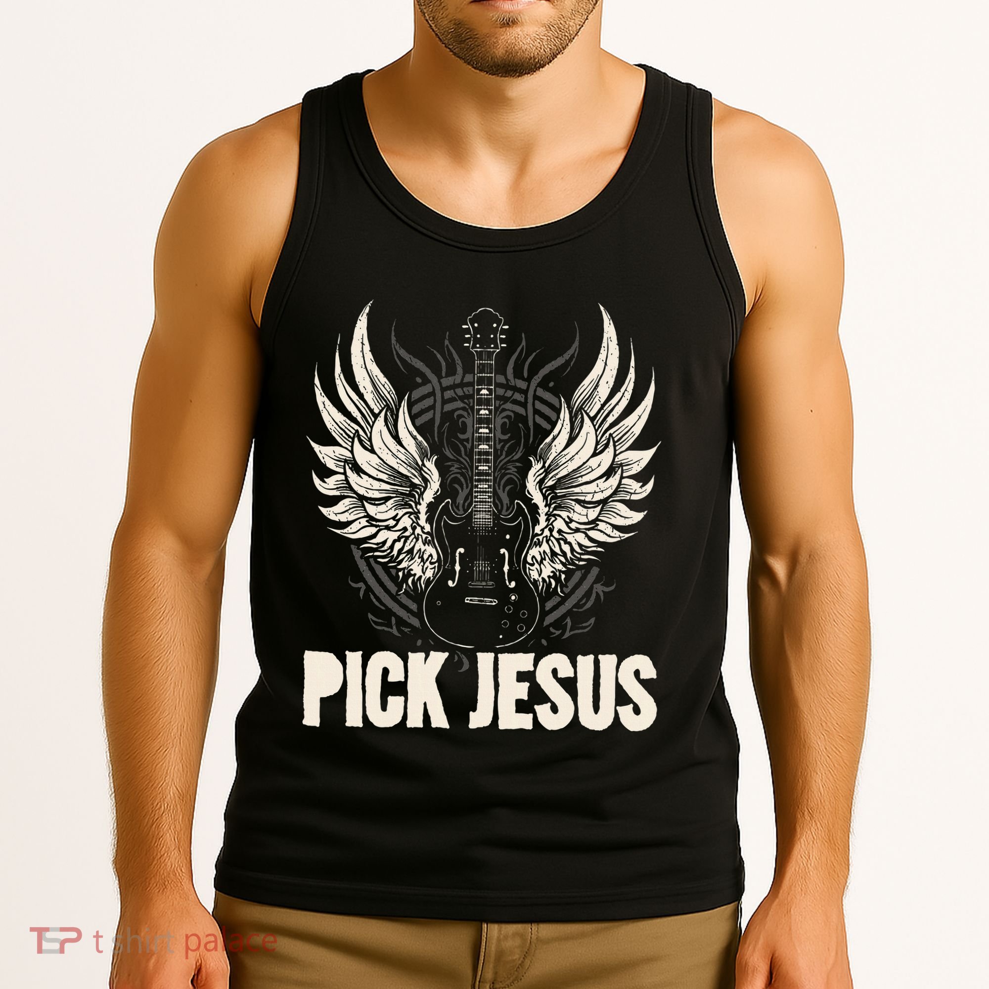 Preacher Pastor Pick Jesus Christian Sermonator Pastor Tank Top