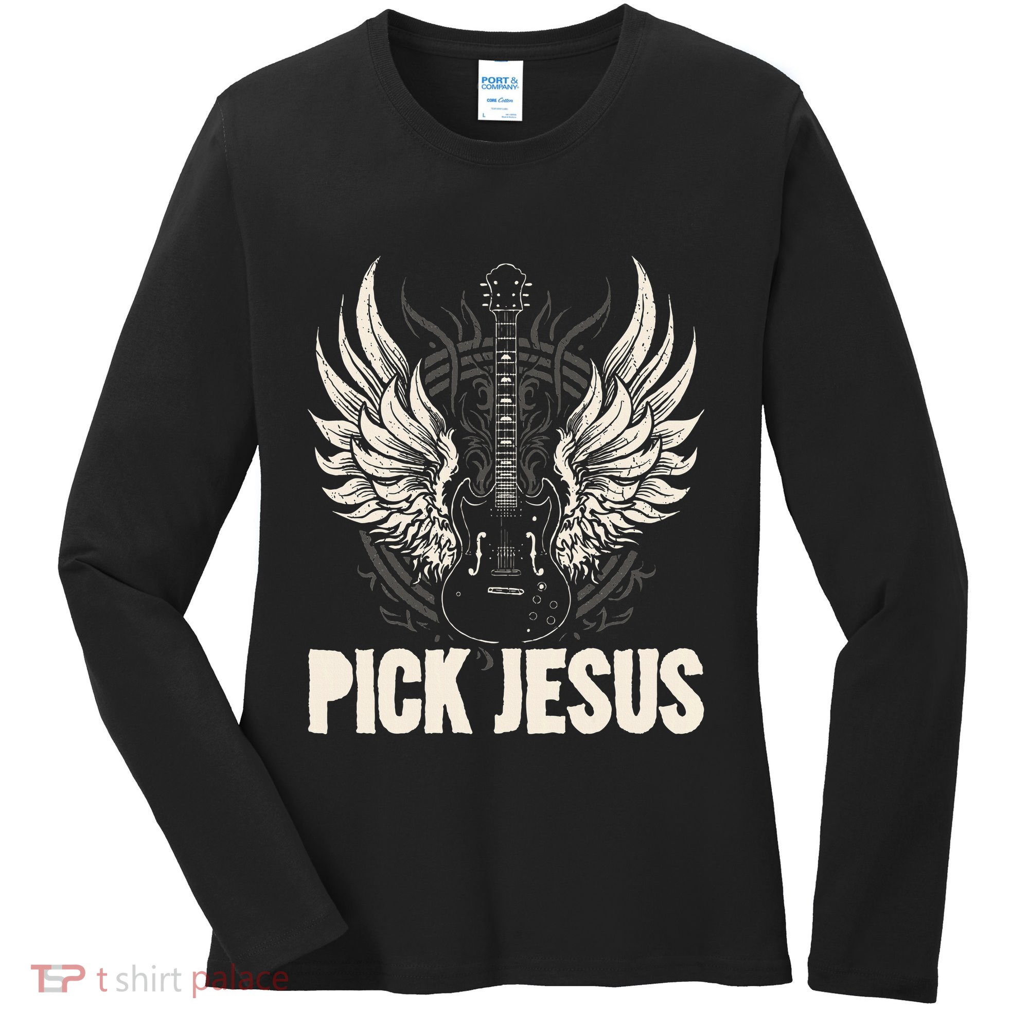 Preacher Pastor Pick Jesus Christian Sermonator Pastor Women's Long Sleeve Shirt