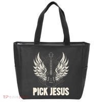 Preacher Pastor Pick Jesus Christian Sermonator Pastor Tote Bag thumb 0
