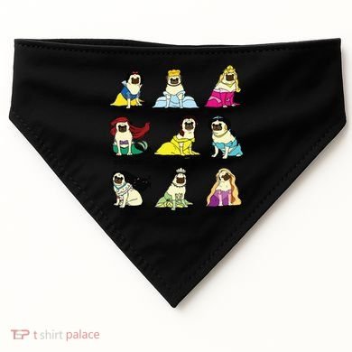 Princess Pug USA-Made Doggie Bandana