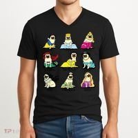 Princess Pug V-Neck T-Shirt thumb 2