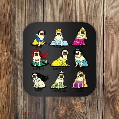 Princess Pug Coaster
