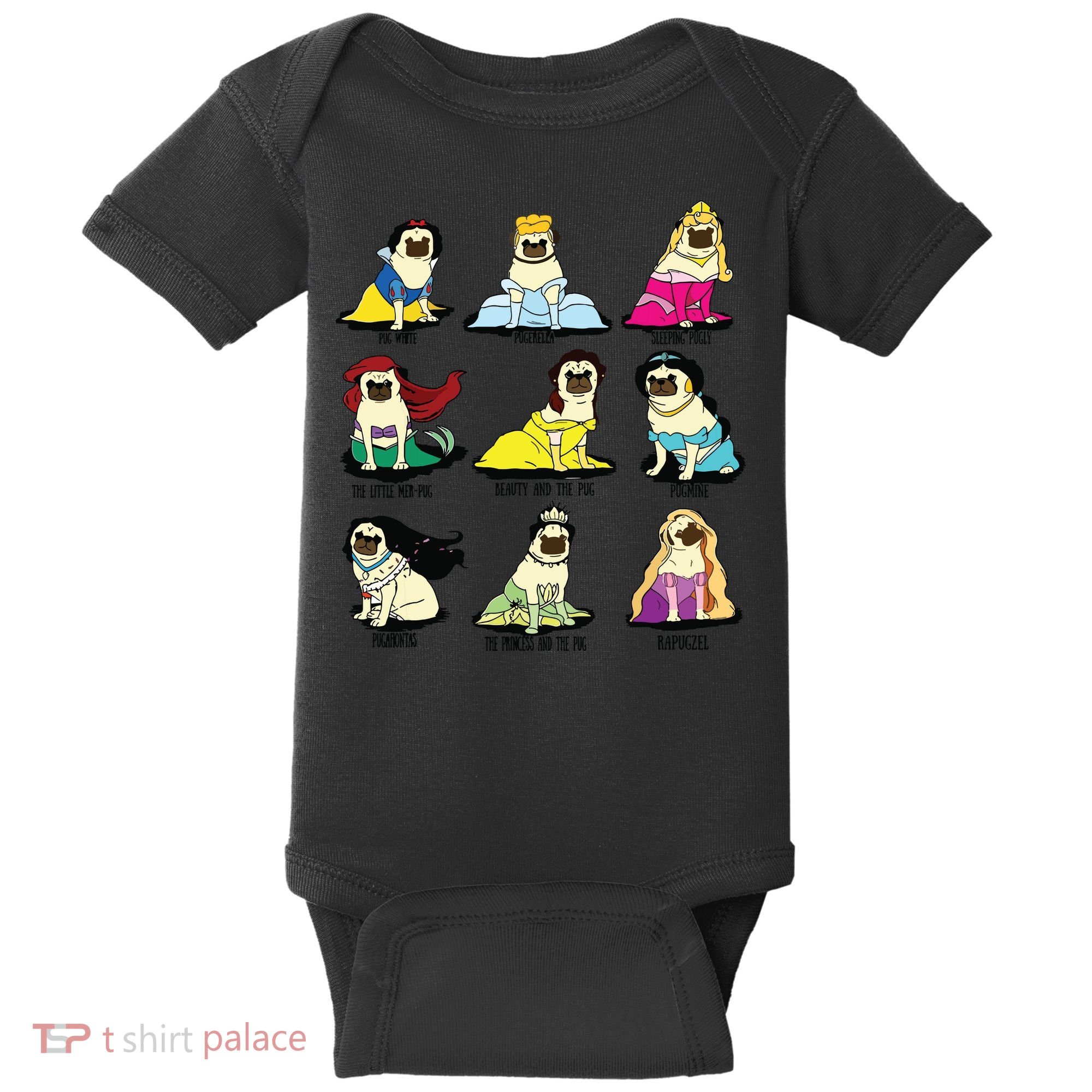 Princess Pug Baby Bodysuit