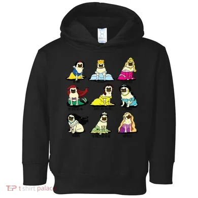 Princess Pug Toddler Hoodie