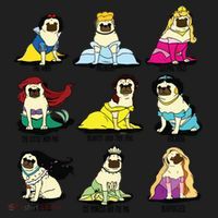 Princess Pug Golf Towel thumb 3