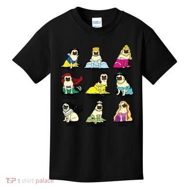 Princess Pug Kids T-Shirt