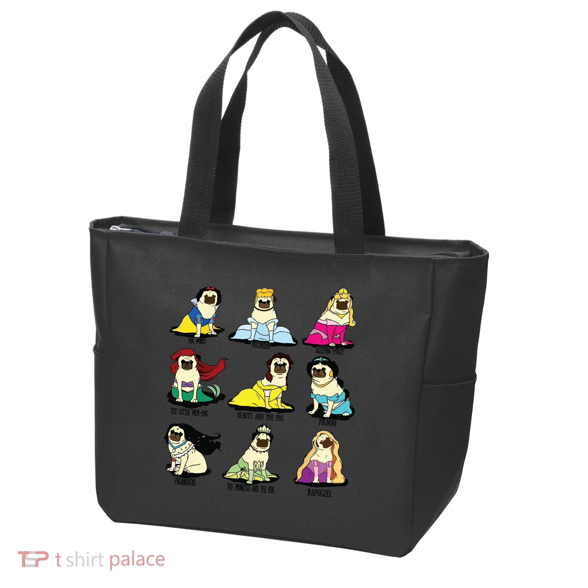 Princess Pug Tote Bag