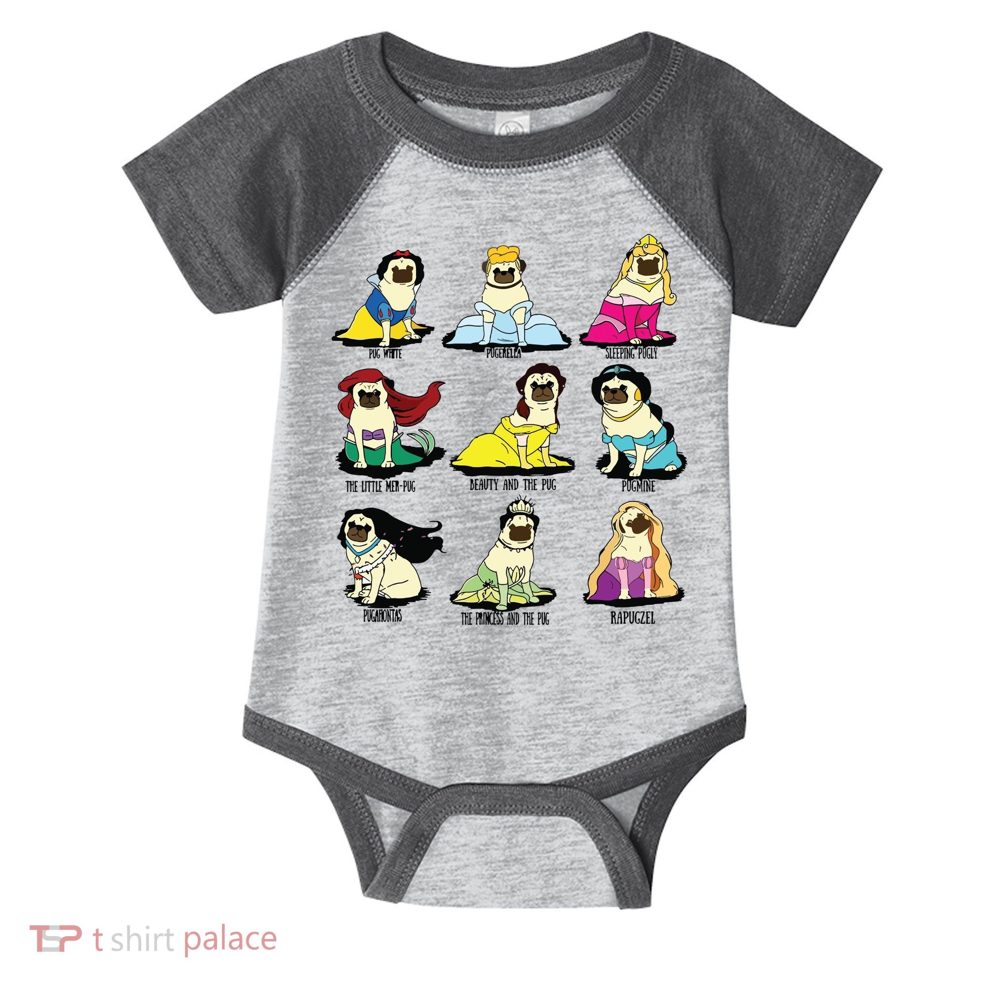 Princess Pug Infant Baby Jersey Bodysuit