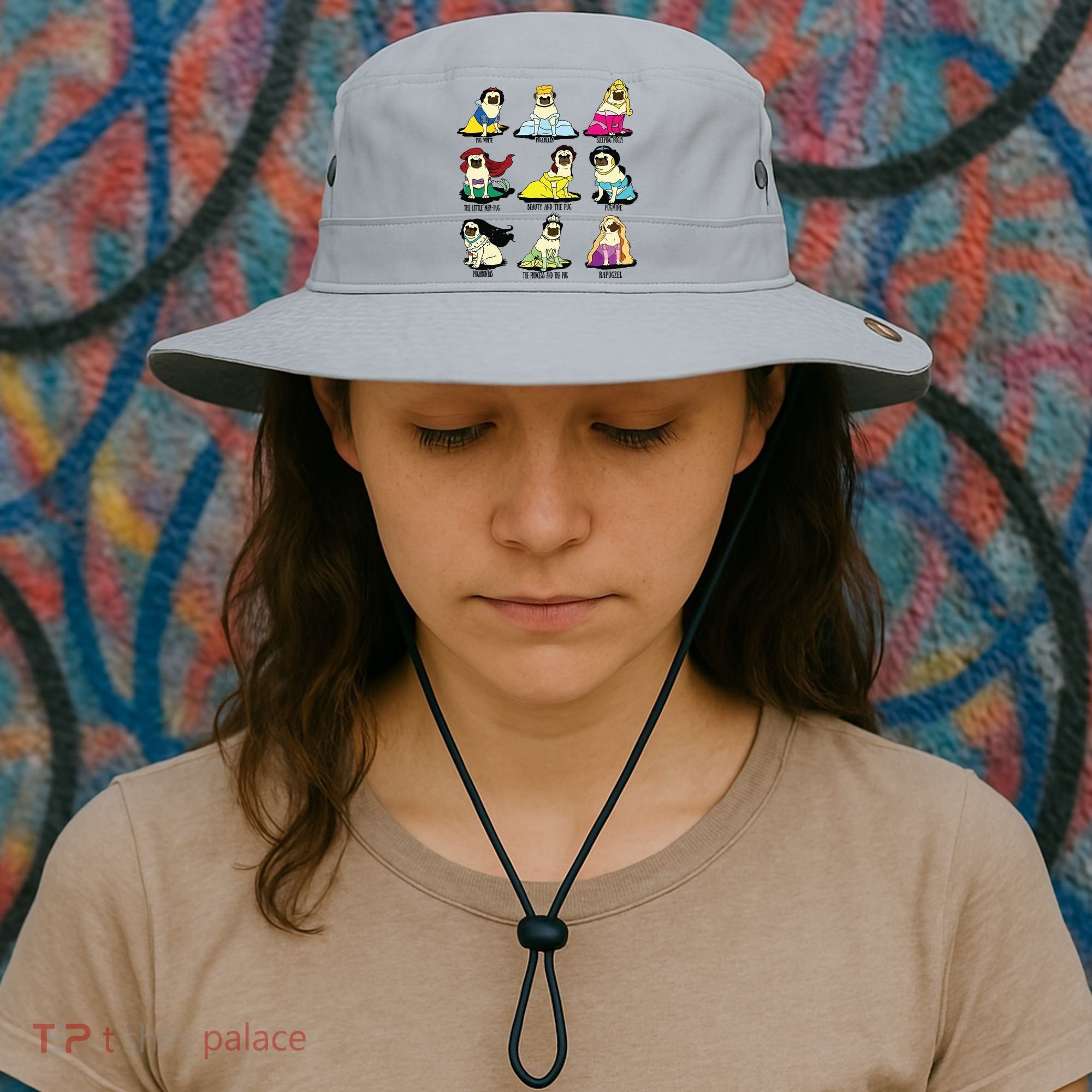 Princess Pug Bucket Hat