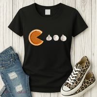 Pacman Pumpkin Pie Women's T-Shirt thumb 3