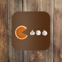 Pacman Pumpkin Pie Coaster thumb 0