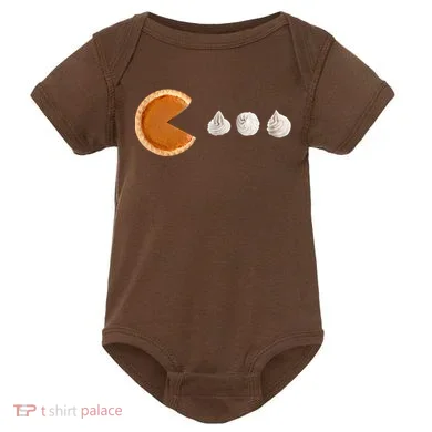 Pacman Pumpkin Pie Baby Bodysuit
