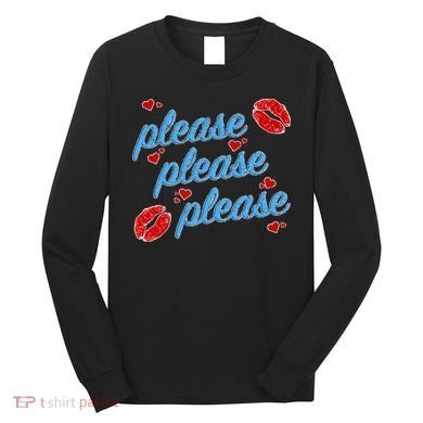 P.L.E.A.S.E P.L.E.A.S.E P.L.E.A.S.E Song Design Sabrina Lips Long Sleeve Shirt