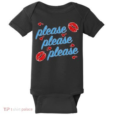 P.L.E.A.S.E P.L.E.A.S.E P.L.E.A.S.E Song Design Sabrina Lips Baby Bodysuit
