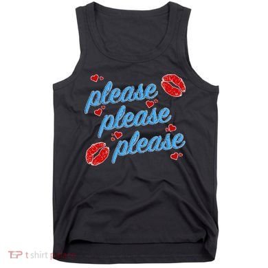 P.L.E.A.S.E P.L.E.A.S.E P.L.E.A.S.E Song Design Sabrina Lips Tank Top