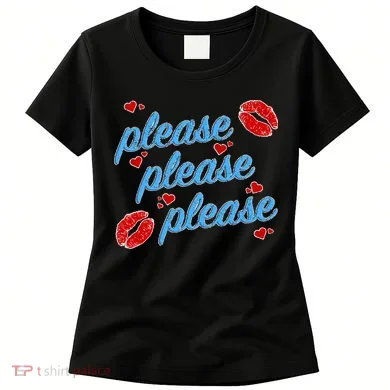 P.L.E.A.S.E P.L.E.A.S.E P.L.E.A.S.E Song Design Sabrina Lips Women's T-Shirt