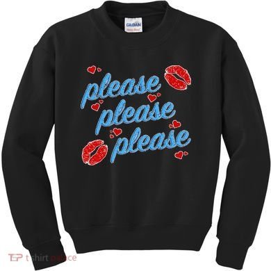 P.L.E.A.S.E P.L.E.A.S.E P.L.E.A.S.E Song Design Sabrina Lips Kids Sweatshirt