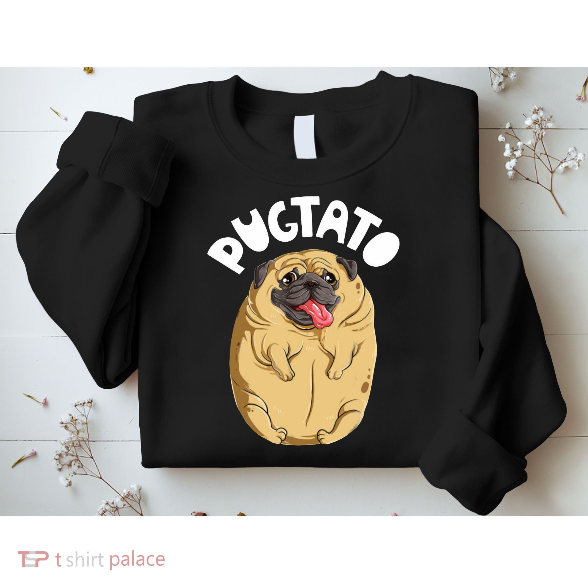 Pugtato Pug Potato Dog Lover Sweatshirt