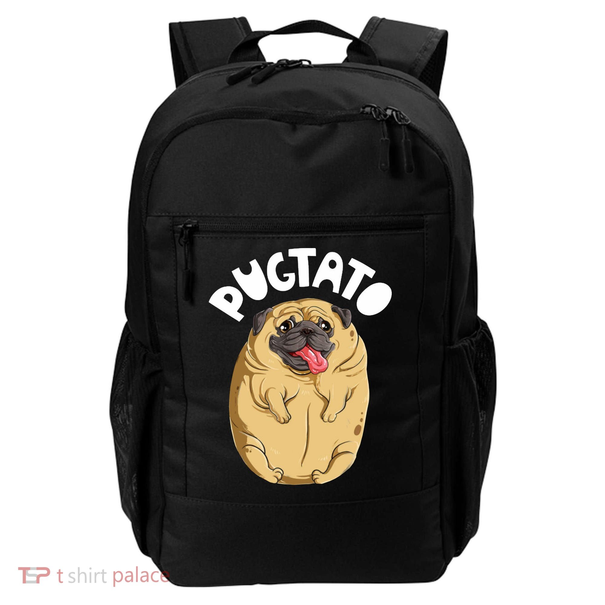 Pugtato Pug Potato Dog Lover Backpack