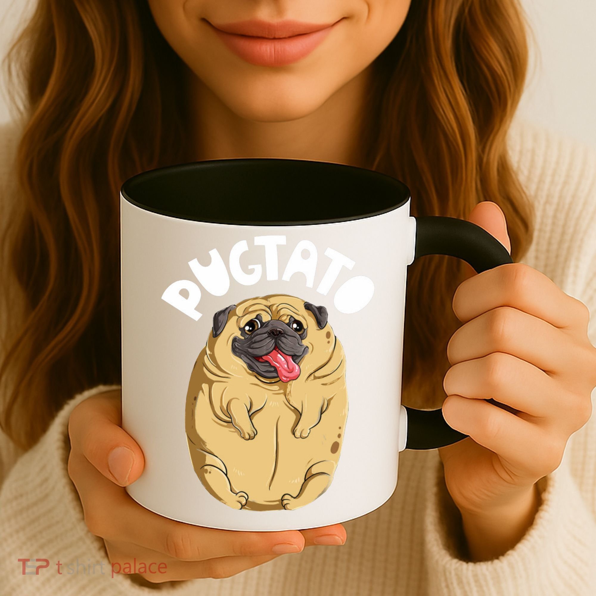 Pugtato Pug Potato Dog Lover Coffee Mug