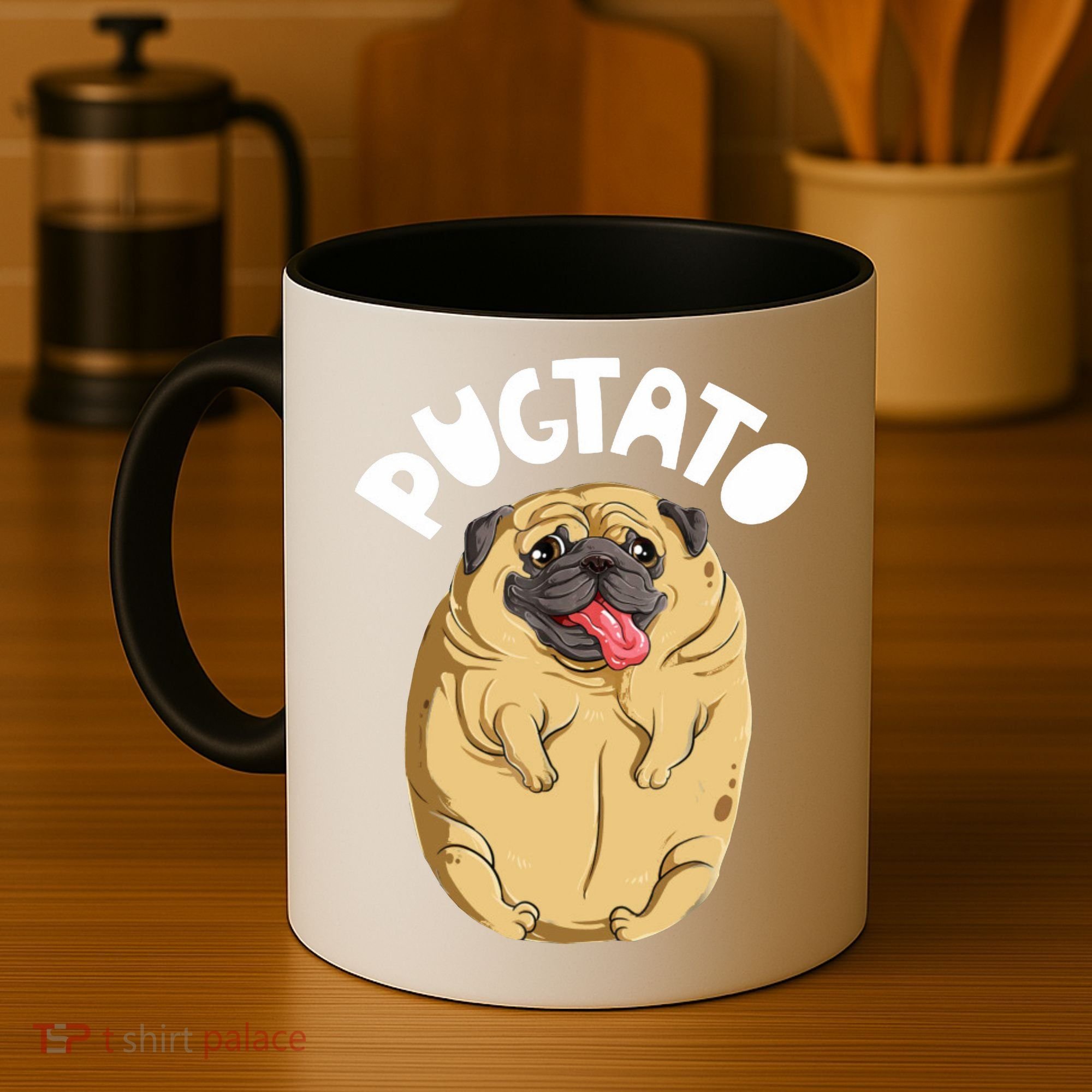 Pugtato Pug Potato Dog Lover Coffee Mug