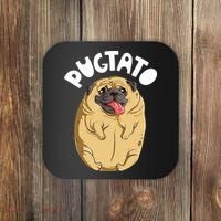 Pugtato Pug Potato Dog Lover Coaster thumb 0