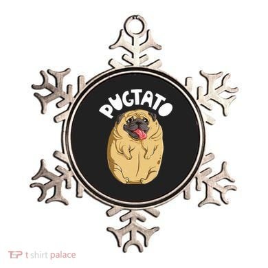 Pugtato Pug Potato Dog Lover Ornament