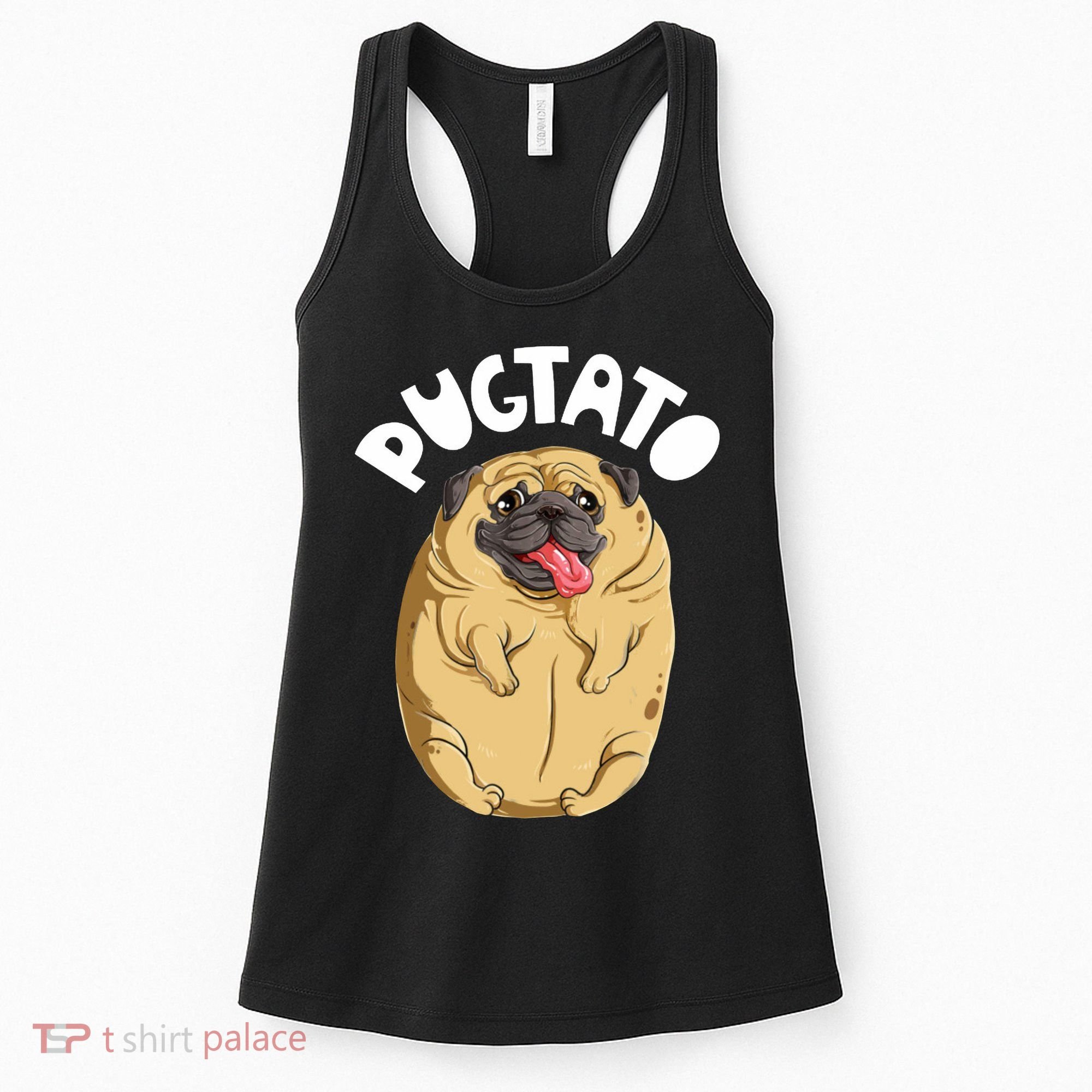 Pugtato Pug Potato Dog Lover Women's Tank Top
